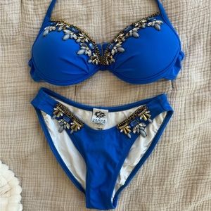 Jamye Shaw Competition Bikini/ Swimsuit missing two stones